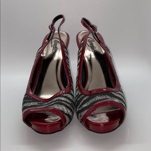Candie’s animal print high heels size 8.5 M
